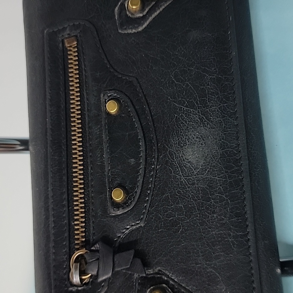 BALENCIAGA Agneau Classic Hardware Magnetic Closure Wallet Black - Picture 3 of 16